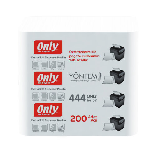 Yöntem Only Ultra Dispenser Peçete 250 Li 18 Paket 250X18 - YÖNTEM