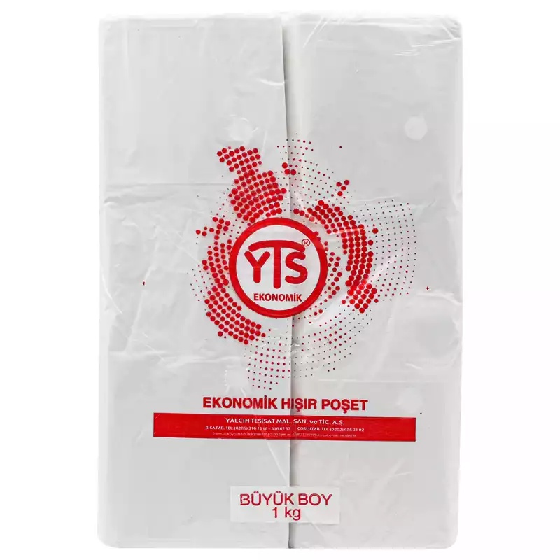 YTS Ekonomik Şeffaf Atlet Poşet Büyük Boy 30x60 Hışır Poşet - 2
