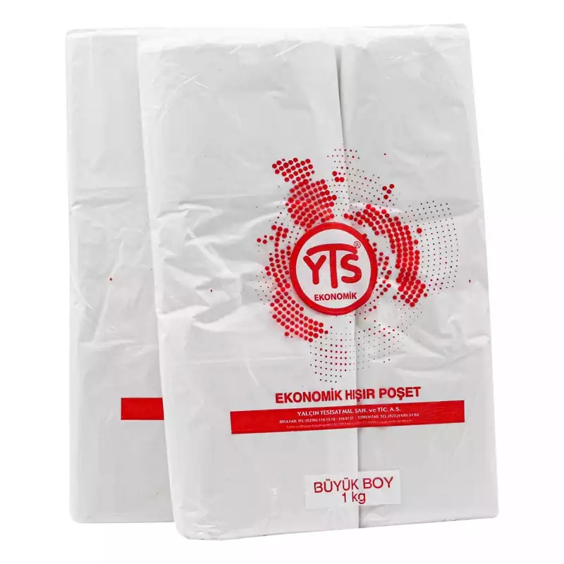 YTS Ekonomik Şeffaf Atlet Poşet Büyük Boy 30x60 Hışır Poşet - 4