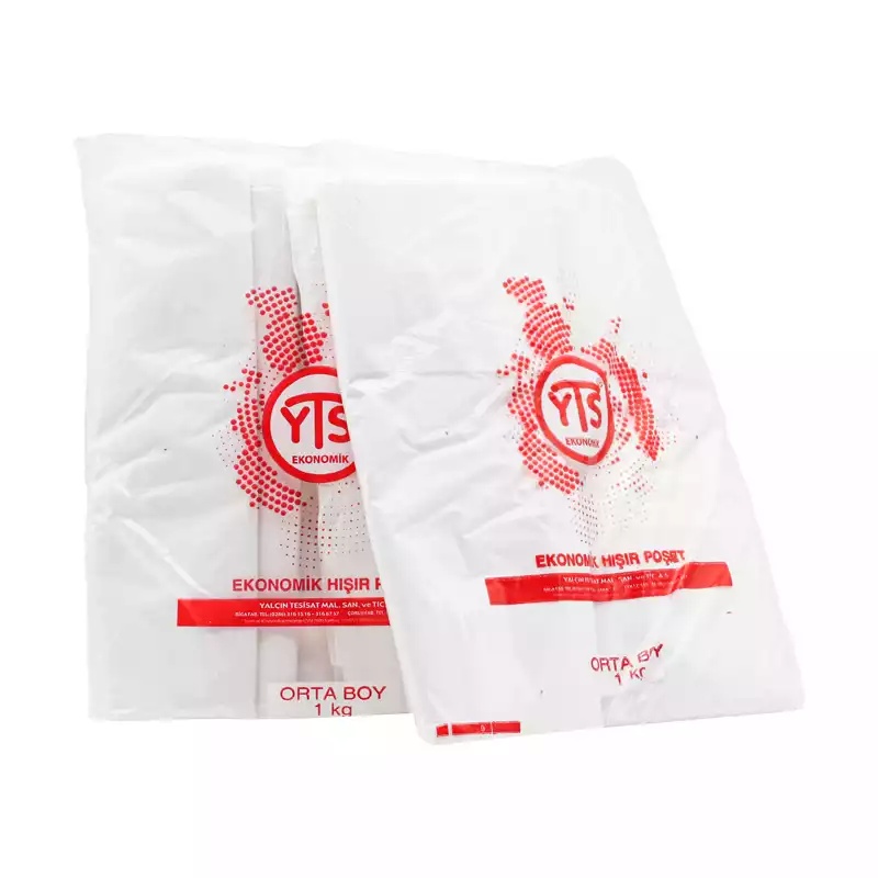 YTS Ekonomik Beyaz Atlet Poşet Orta Boy 27x50 Hışır Poşet - 3