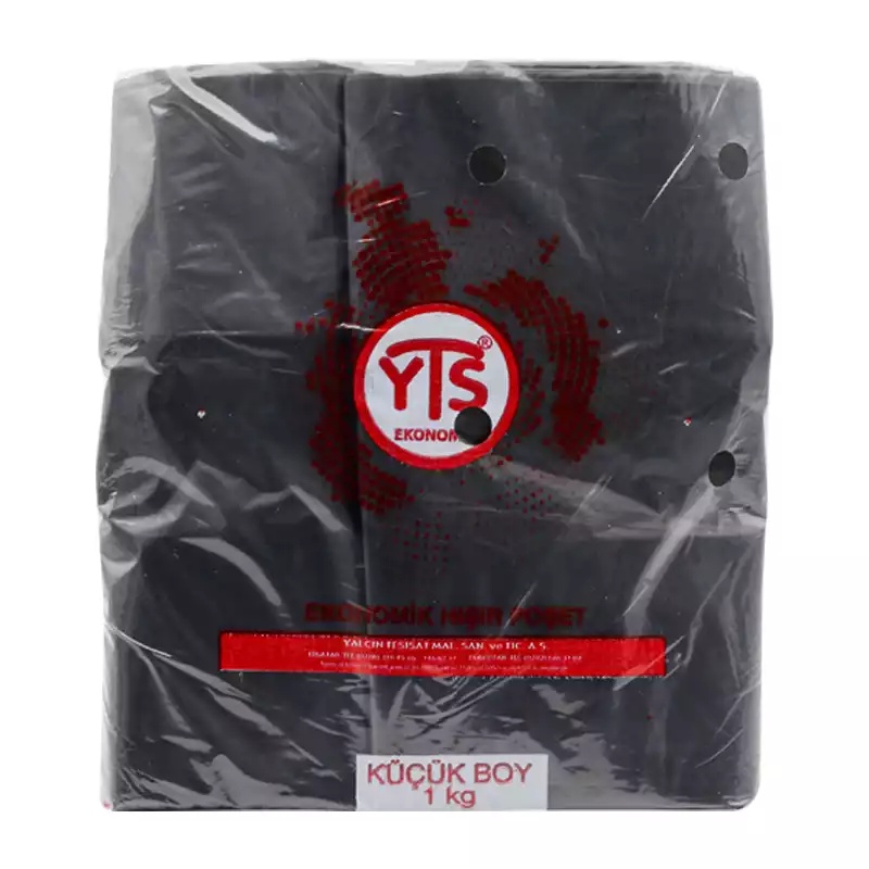 YTS Ekonomik Siyah Atlet Poşet Küçük Boy 24x42 Hışır Poşet - 2