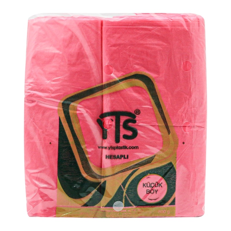 YTS Hesaplı Kırmızı Atlet Poşet Küçük Boy 24x42 Hışır Poşet - YTS (1)