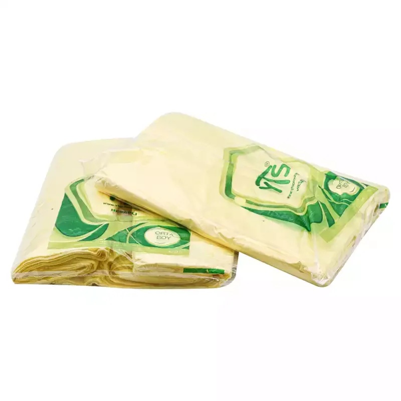 YTS Hesaplı Sarı Atlet Poşet Orta Boy 27x50 Hışır Poşet - 4