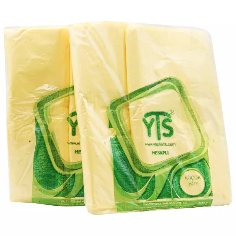YTS Hesaplı Sarı Atlet Poşet Küçük Boy 24x42 Hışır Poşet - 3