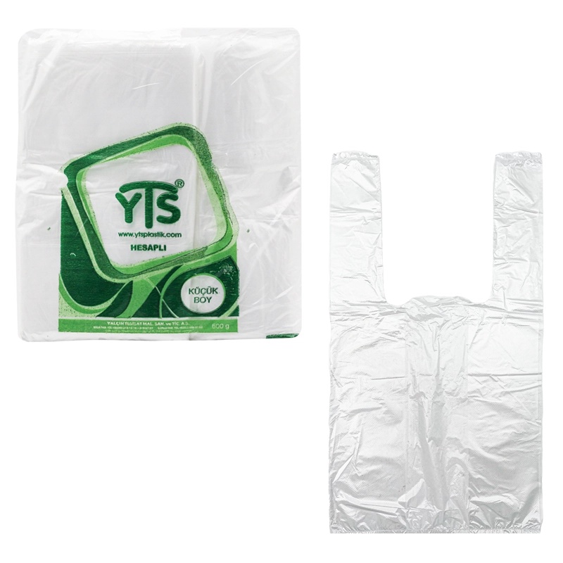 YTS Hesaplı Şeffaf Atlet Poşet Küçük Boy Hışır Poşet - YTS