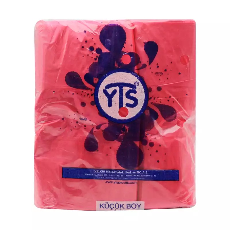 YTS Kırmızı Atlet Poşet Küçük Boy 24x42 Hışır Poşet - YTS (1)