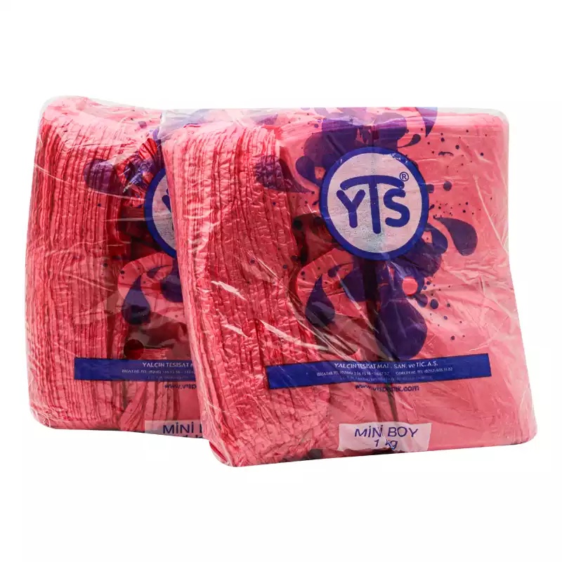 YTS Kırmızı Atlet Poşet Mini Boy 20x35 Hışır Poşet - 3