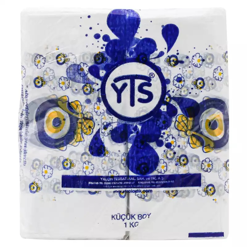 YTS Nazar Boncuk Baskılı Küçük Boy Hışır 24x40 Atlet Poşet - 2