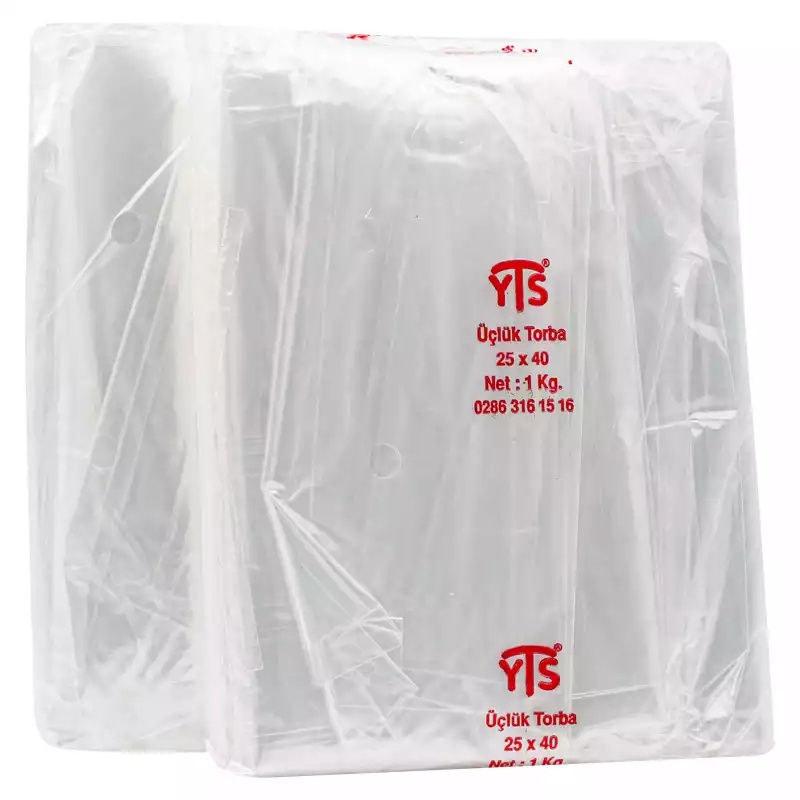 YTS Naylon Torba 25x40 Üçlük Bakkaliye Torbası Naylon Poşet - YTS (1)