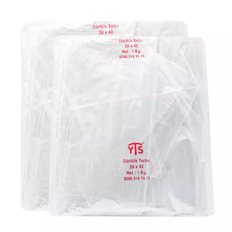 YTS Naylon Torba 28x42 Dörtlük Bakkaliye Torbası Naylon Poşet - 2