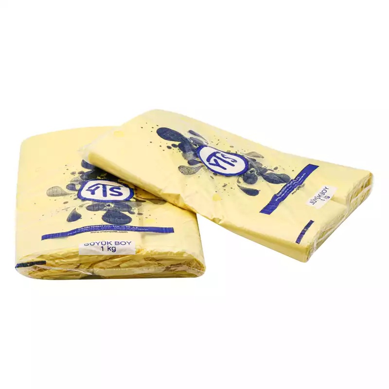 YTS Sarı Atlet Poşet Büyük Boy 30x60 Hışır Poşet - 3