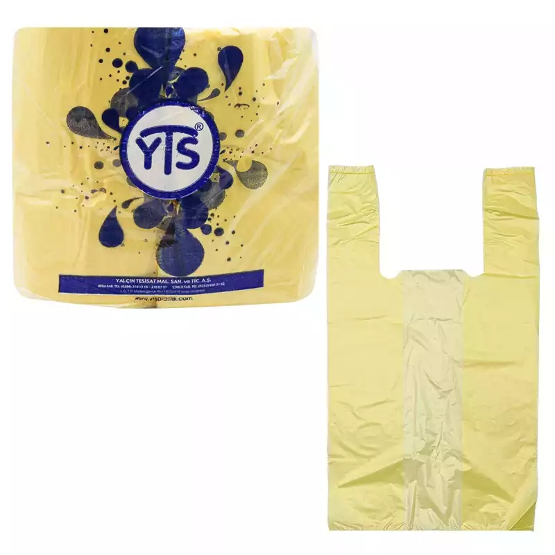 YTS Sarı Atlet Poşet Mini Boy Hışır Poşet - YTS