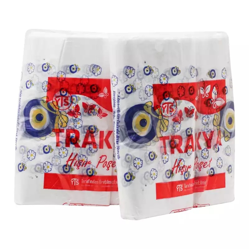 YTS Trakya Nazar Boncuk Baskılı Poşet Küçük Boy 24x40 Atlet Poşet - 3